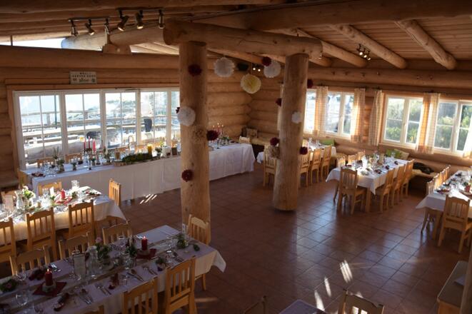 Speisesaal der Lodge