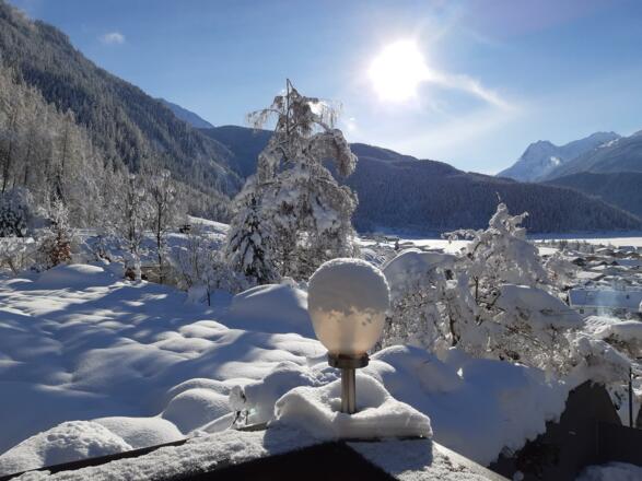 Blick von der Terrasse nach Umhausen