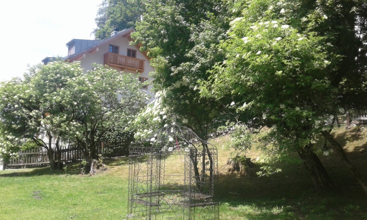 Im Garten des Malerhauses Bad Tölz