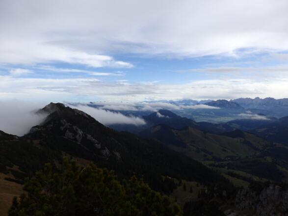 Blick von der Lacherspitze Richtung Kaiser