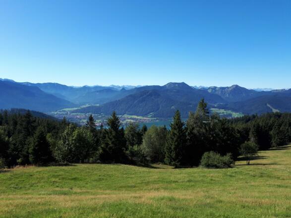 Blick von der Neureuth in Richtung Wiessee