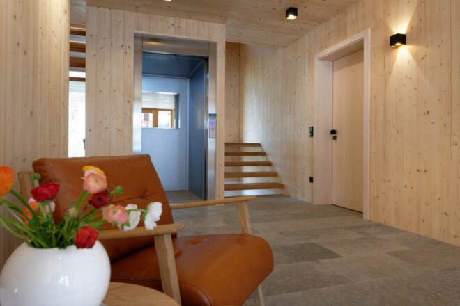 Eingangsbereich Aparthotel Trinkl