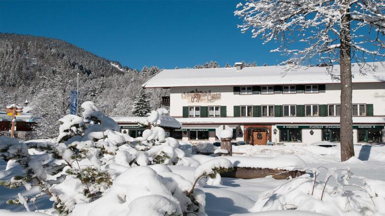 Gasthof Batznhäusl in Kreuth am Tegernsee im Wintermärchenland