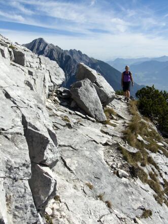 Beim Gipfelanstieg