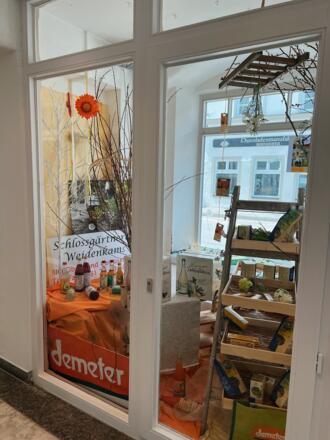 Schaufenster BIO Laden Weidenkams