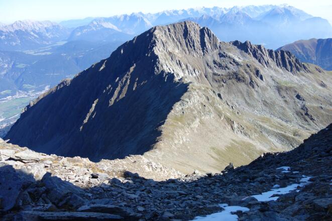 der Weiterweg zum Hocheder - immer dem Grat entlang