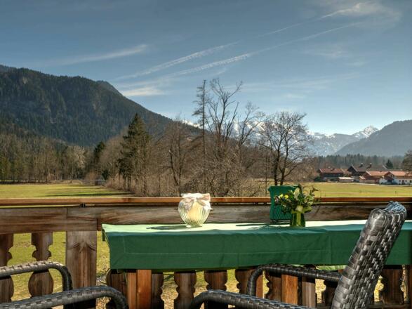 Ferienwohnung Fleischhackerhof - Ausblick vom Südbalkon Richtung Blauberge