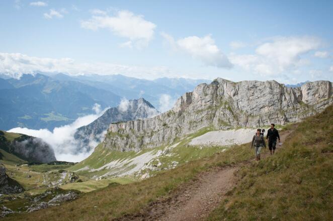 Blick vom Rosskopf bis zur Rofanspitze