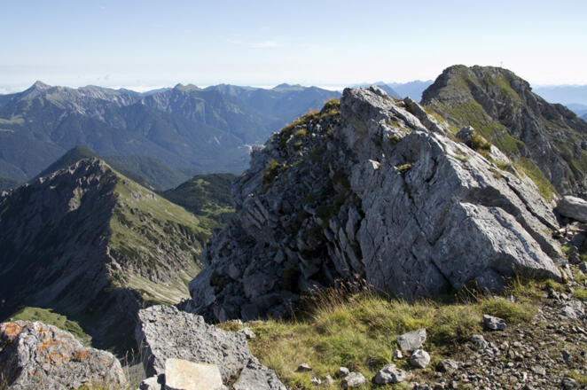 Beim Übergang von der Upsspitze zum Gipfel geht es manchmal etwas luftig zu.