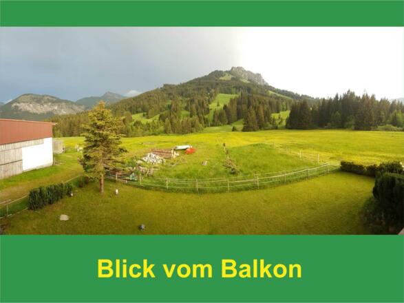 Herrlicher Blick vom Balkon der FeWo Rohrmooshöfle 2