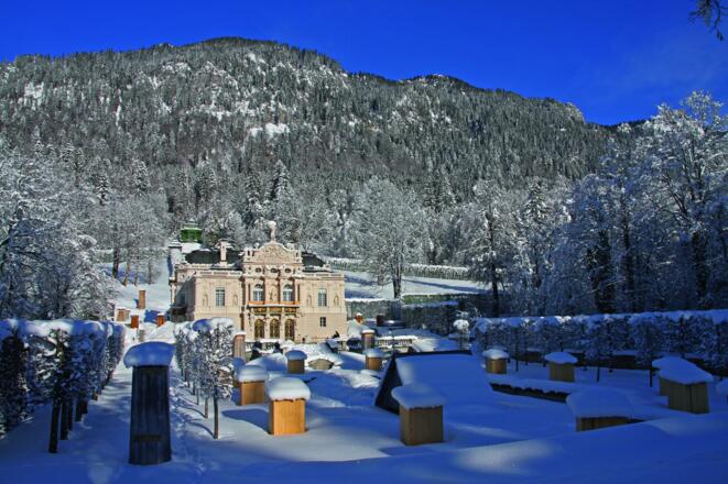 Schloss Linderhof Winter