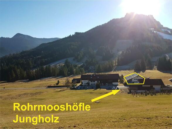 Rohrmooshöfle Jungholz, ruhige Lage, kein Durchfahrtsverkehr