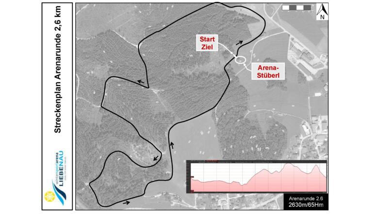 Streckenplan Arenaloipe 2.6