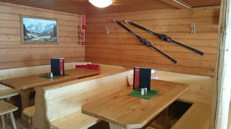 Gemütlich sitzen in der Edtalm