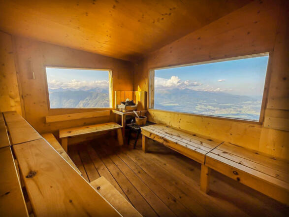 Spektakuläre Panoramasauma in der Speiereckhütte