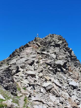 Abstieg von der Kreuzspitze