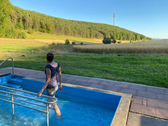 In der Kneippanlage von Feuerthal