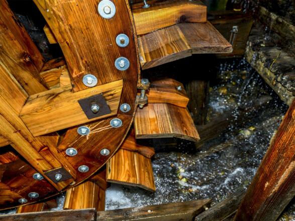 Wasserrad im Sensenmuseum