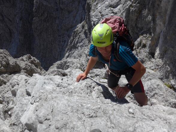 Der Fels ist teils grandios, aber die innere Sicherheit muss stimmen.