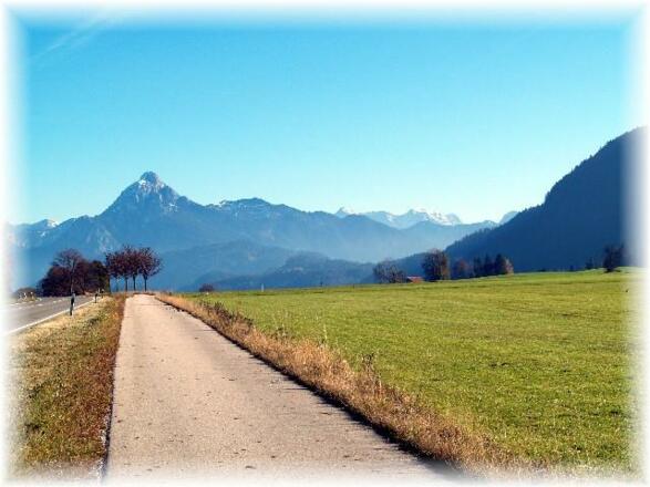 Fahrradweg von Pfronten nach Füssen