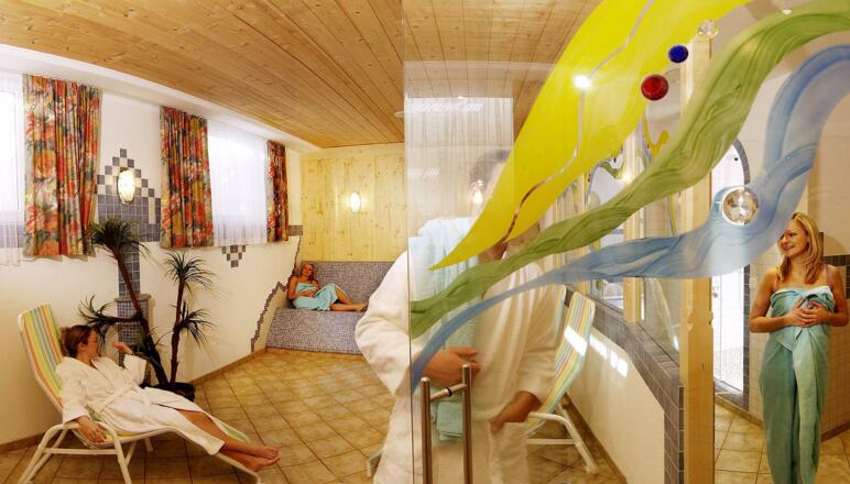 Kleiner, aber feiner Wellnessbereich