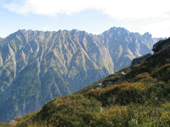 Bettlerscharte, Blick zum Breitfuß