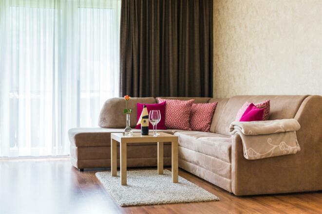 Wohnbereich mit Schlafsofa