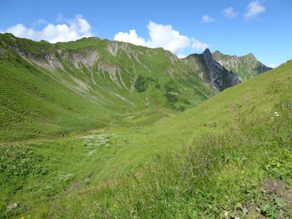 Blick vom Hochalppass ins Bärgunttal