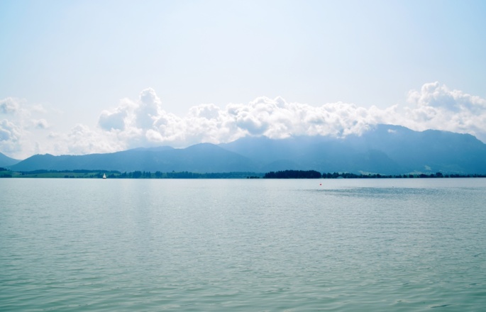 Forggensee und Ammergauer Alpen
