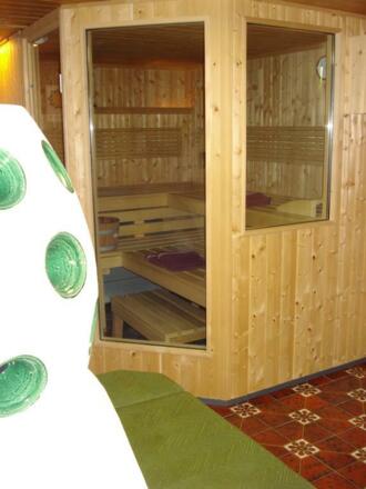 Sauna mit Bauernofen