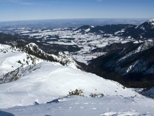 Der Blick hinaus ins Oberland