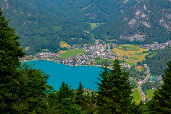 Blick auf Fuschl am See