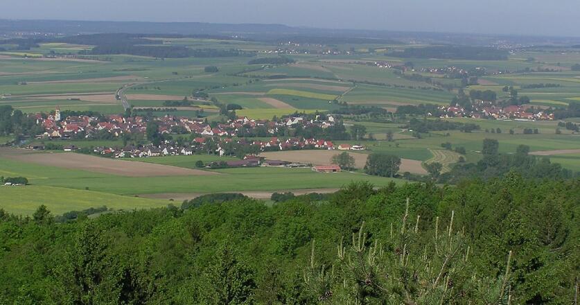 Blick nach Wittelshofen
