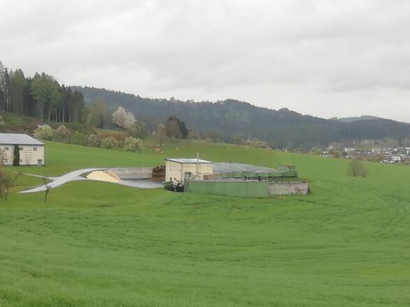 Blick auf die Biogasanlage Fossenbauer Freistadt