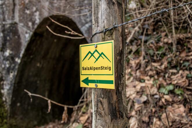 Der Stollenweg ist Teil des SalzAlpenSteiges