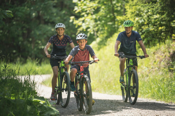 Familien-Radfahren in Attersee-Attergau