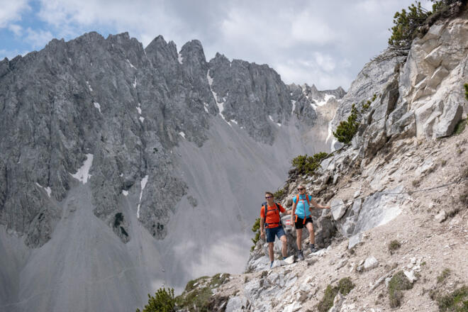 Tendenziell abschüssig: unterwegs auf dem Wilde-Bande-Steig