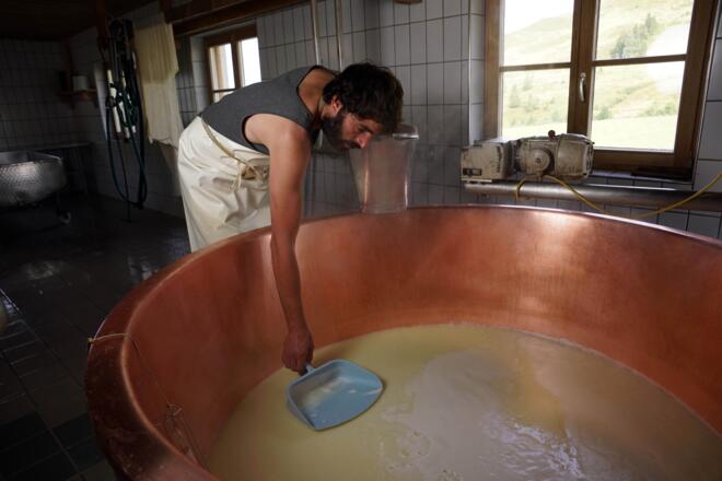 Senner Florian auf der Althornbachalpe