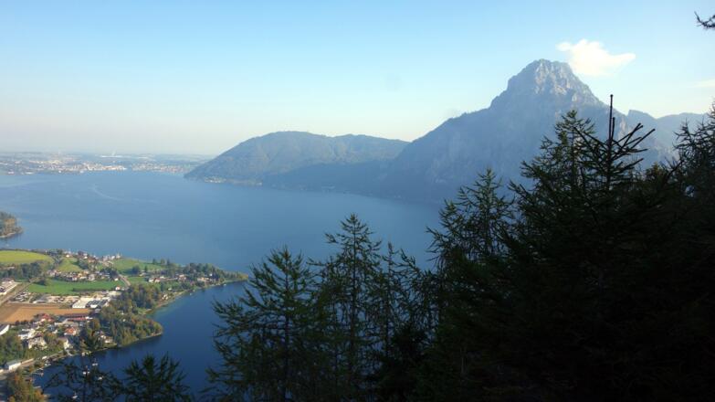 Baalstein Aussicht um 801 m zum Traunstein