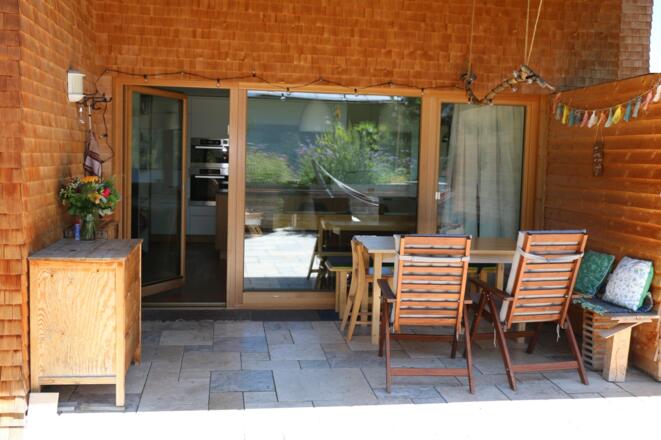 Essecke auf der Terrasse