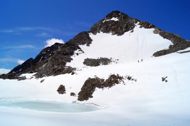 letzter Aufstieg zur Fineilspitze