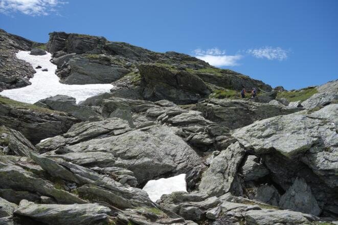 felsiger Gipfelaufbau des Gilfert