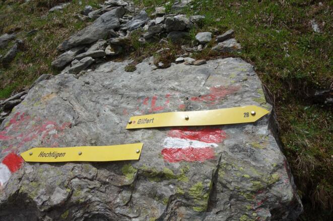 Abzweigung Richtung Sonntagsköpfl