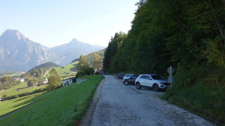 Parkplatz Hochsteinalm um 690 m