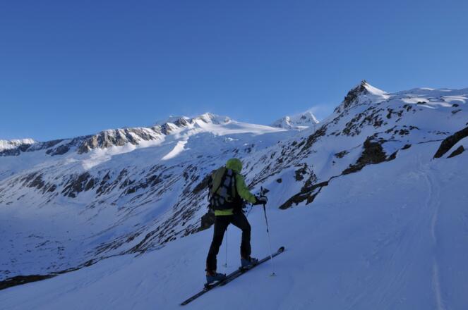 Anstieg, Blick zum Großvenediger