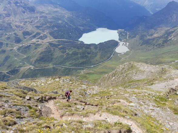 Der Kopsee im Blick und es wird gemütlicher