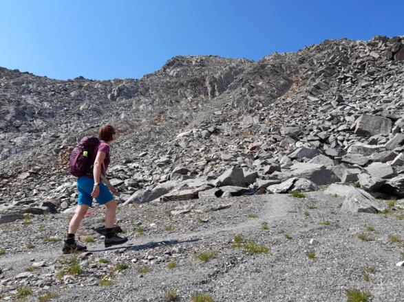 Es wird immer felsiger und steiniger