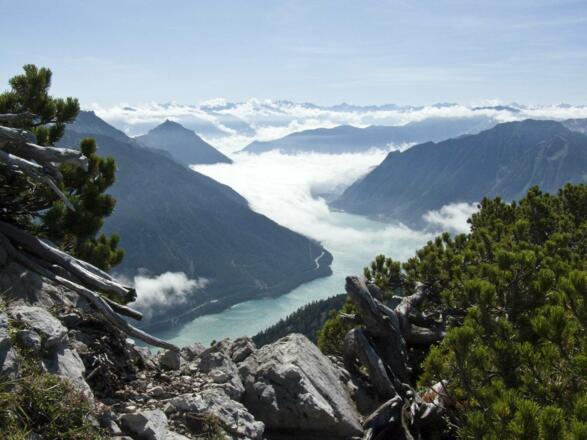 Vogelperspektive auf den Achensee