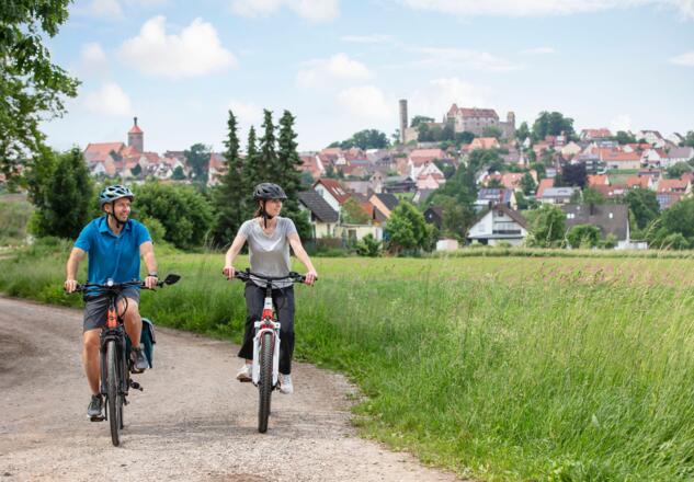 Radfahren zwischen Abenberg und Asbach