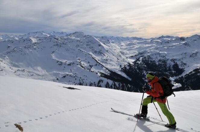 Steinbergstein, Blick auf die Schneegrubenspitze